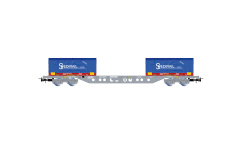 Jouef HJ6303 - H0 - Containertragwagen Spedirail, SNCF, Ep. V